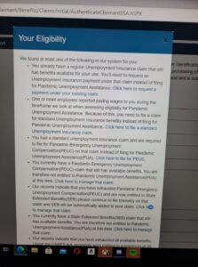 Eligibility error when applying for PUA because there is still an active UI claim