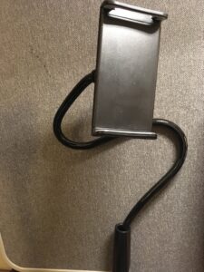 Photo of the tablet clamp without the device