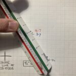 Using a scale rule to measure points